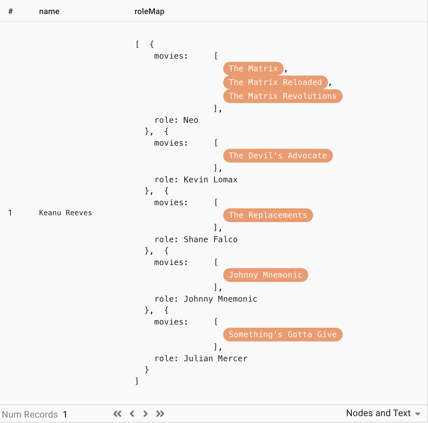 cypher workbench reveal results table list of maps2